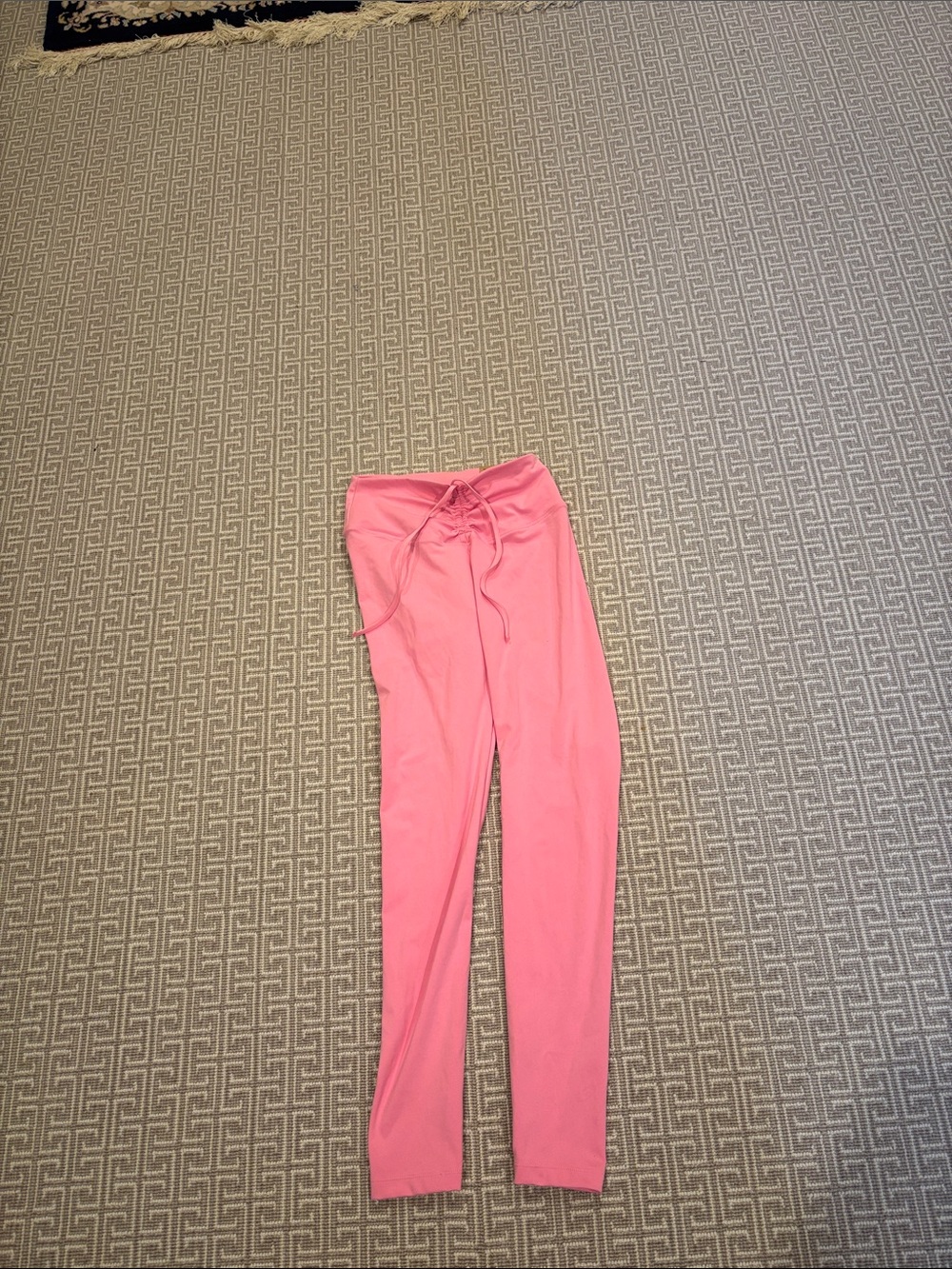 PINK Victoria's Secret Bright Pink Drawstring Waist Leggings